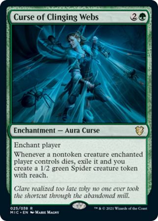 Innistrad Midnight Hunt Commander 025/038 Curse of Clinging Webs