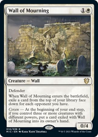 Innistrad Midnight Hunt Commander 010/038 Wall of Mourning