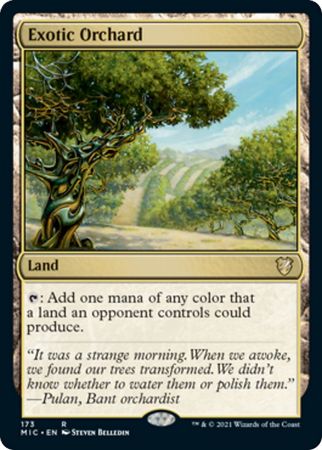 Innistrad Midnight Hunt Commander 173 Exotic Orchard