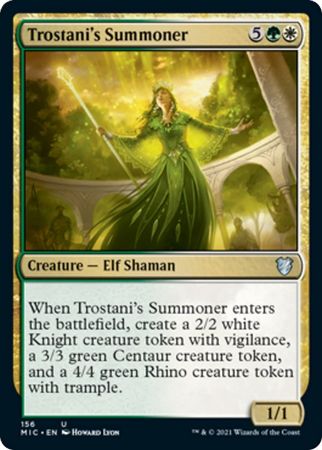 Innistrad Midnight Hunt Commander 156 Trostani's Summoner