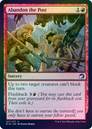 Innistrad: Midnight Hunt 127/277 Abandon the Post (Foil)