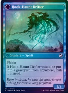 Innistrad: Midnight Hunt 042/277 Baithook Angler//Hook-Haunt Drifter (Foil)