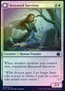 Innistrad: Midnight Hunt 004/277 Bereaved Survivor//Dauntless Avenger (Foil)