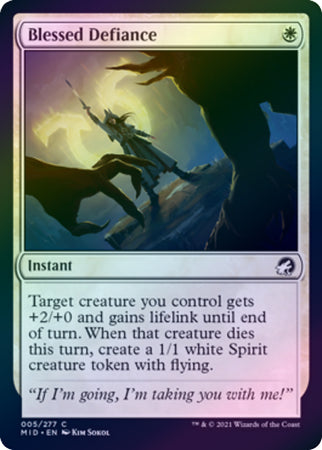 Innistrad: Midnight Hunt 005/277 Blessed Defiance (Foil)