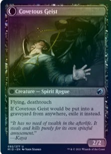 Innistrad: Midnight Hunt 092/277 Covert Cutpurse//Covetous Geist  (Foil)