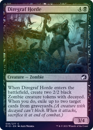 Innistrad: Midnight Hunt 096/277 Diregraf Horde (Foil)