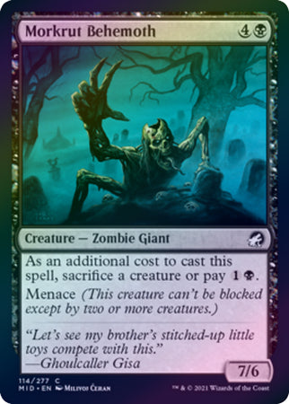 Innistrad: Midnight Hunt 114/277 Morkrut Behemoth (Foil)