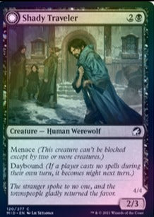 Innistrad: Midnight Hunt 120/277 Shady Traveler//Stalking Predator (Foil)