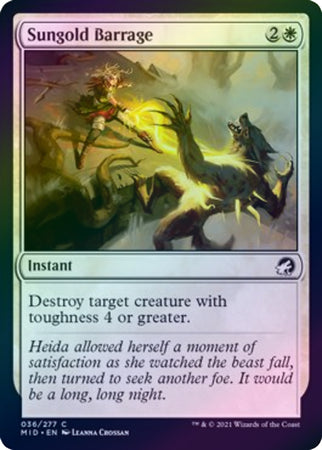 Innistrad: Midnight Hunt 036/277 Sungold Barrage (Foil)