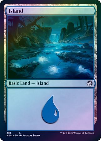 Innistrad: Midnight Hunt 381 Island (Foil)