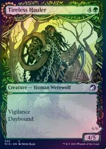 Innistrad: Midnight Hunt 305 Tireless Hauler//Dire-Strain Brawler (Showcase)(Foil)