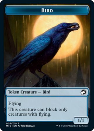 Bird 003/019 Innistrad: Midnight Hunt Token