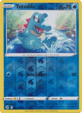 Fusion Strike 055/264 Totodile (Reverse Holo)