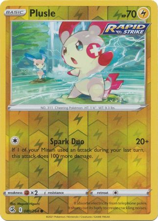 Fusion Strike 089/264 Plusle (Reverse Holo)