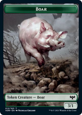 Boar 012/021 Innistrad: Crimson Vow Token