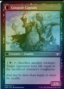 Innistrad: Crimson Vow 099/277 Catapult Fodder//Catapult Captain (Foil)