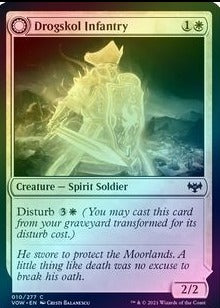 Innistrad: Crimson Vow 010/277 Drogskol Infantry//Drogskol Armaments (Foil)