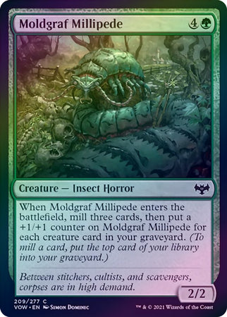 Innistrad: Crimson Vow 209/277 Moldgraf Millipede (Foil)