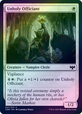 Innistrad: Crimson Vow 041/277 Unholy Officiant (Foil)