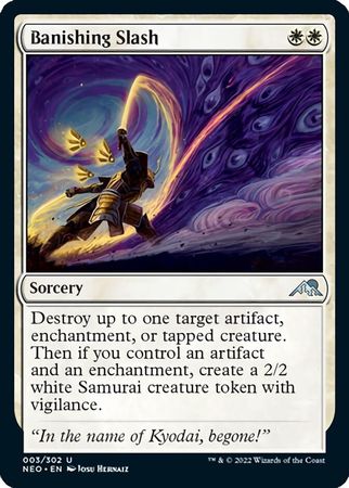 Kamigawa: Neon Dynasty 003/302 Banishing Slash (Foil)