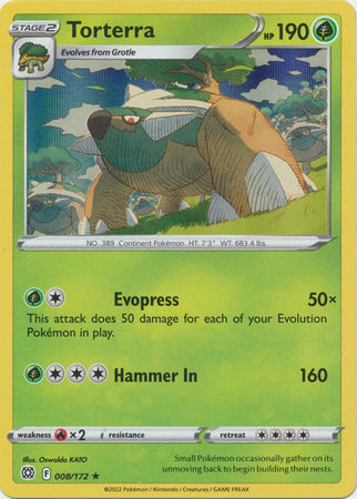 Brilliant Stars 008/172 Torterra (Holo)