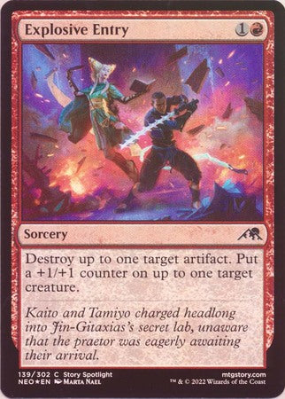 Kamigawa: Neon Dynasty 139/302 Explosive Entry (Foil)