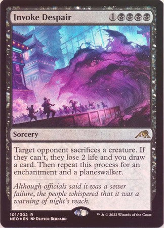 Kamigawa: Neon Dynasty 101/302 Invoke Despair (Foil)