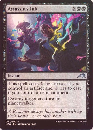 Kamigawa: Neon Dynasty 087/302 Assassin's Ink (Foil)