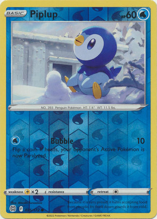 Brilliant Stars 035/172 Piplup (Reverse Holo)