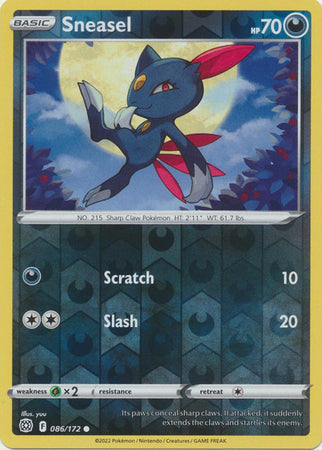 Brilliant Stars 086/172 Sneasel (Reverse Holo)