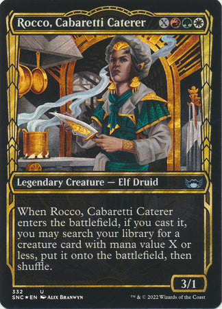 Streets of New Capenna 397 Rocco, Cabaretti Caterer (Gilded Foil Frame)