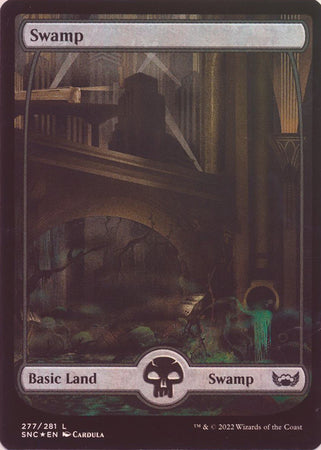 Streets of New Capenna 277/281 Swamp (Full-Art Metropolis)(Foil)