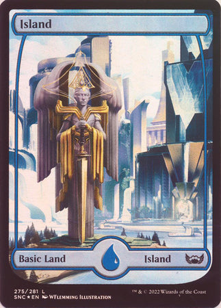 Streets of New Capenna 275/281 Island (Full-Art Metropolis)(Foil)