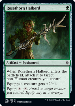 Throne of Eldraine 175/269 Rosethorn Halberd