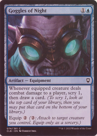 Battle for Baldur's Gate 074/361 Goggles of Night (Foil)