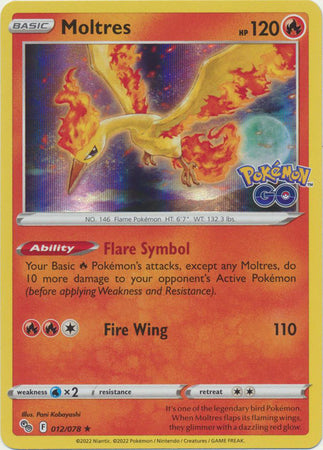 Pokémon GO 012/078 Moltres (Holo)