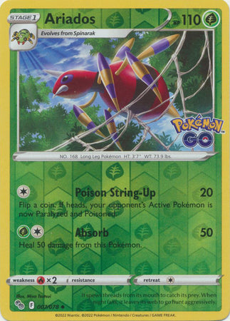 Pokémon GO 007/078 Ariados (Reverse Holo)