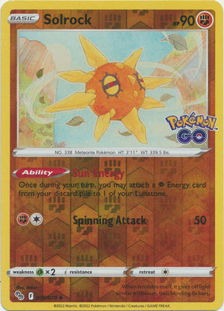 Pokémon GO 039/078 Solrock (Reverse Holo)