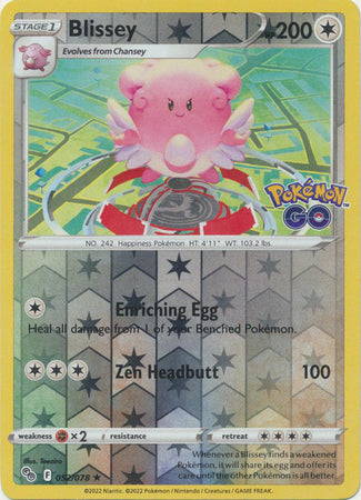 Pokémon GO 052/078 Blissey (Reverse Holo)