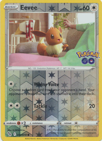 Pokémon GO 054/078 Eevee (Reverse Holo)