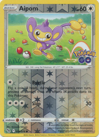 Pokémon GO 056/078 Aipom (Reverse Holo)