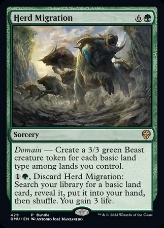 Dominaria United 429 Herd Migration (Promo Bundle Foil)