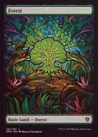 Dominaria United 281/281 Forest (Stained Glass)(Foil)