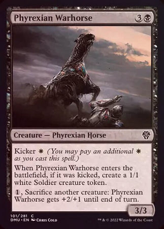 Dominaria United 101/281 Phyrexian Warhorse (Foil)