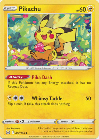 Lost Origin 052/196 Pikachu