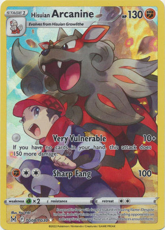 Lost Origin TG08/TG30 Hisuian Arcanine (Full Art)