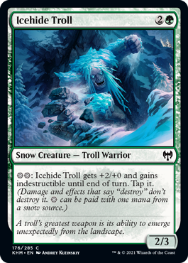 Kaldheim 176/285 Icehide Troll