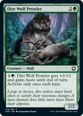 Adventures in the Forgotten Realms 179/281 Dire Wolf Prowler