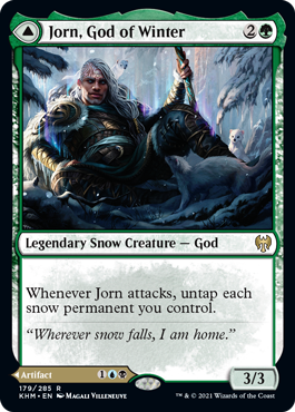 Kaldheim 179/285 Jorn, God of Winter/Kaldring, the Rimestaff (Foil)