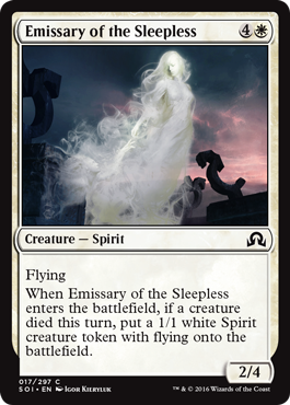 Shadows Over Innistrad 017/297 Emissary of the Sleepless